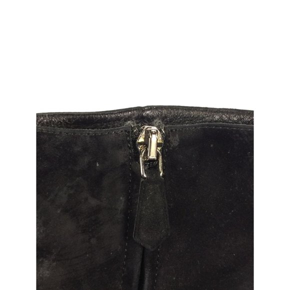 Prada Black Suede Ankle Boots Side Zip - Size 38.5 - Picture 8 of 10